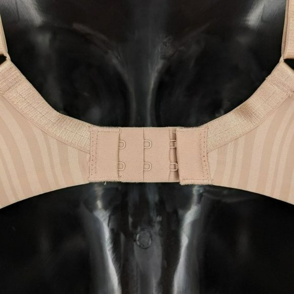 Parfait T-Shirt Bra 32D Nude Tan Aline Shadow Stripe Underwire Contour P5251 New - Picture 11 of 13